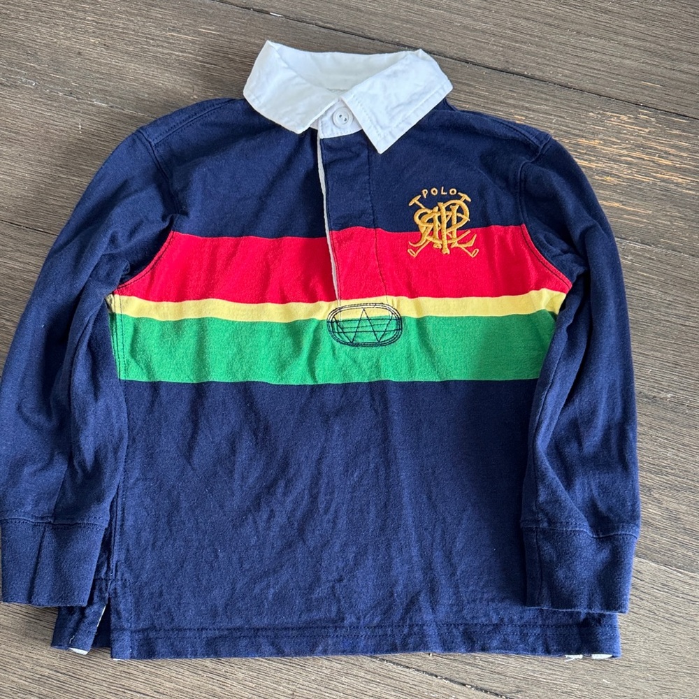 Polo by Ralph Lauren Kids Navy Striped Polo Shirt